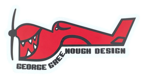 George Greenough Large Sticker 6"